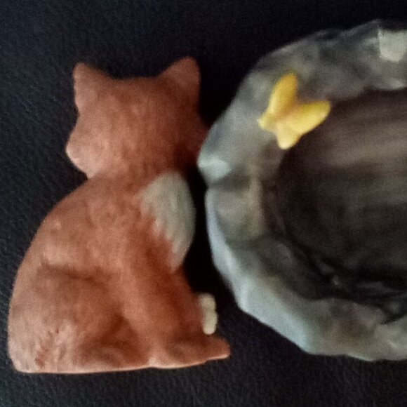 Franklin Mint 1984 Woodland Surprises Fox Handpainted Porcelain Figuire - Picture 7 of 16